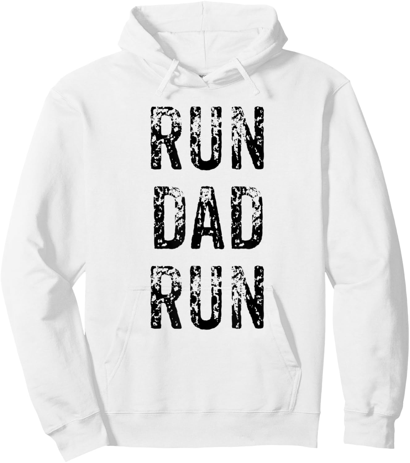 Funny Run Dad Marathon 5k Family Race Day Gift Hoodie - Hoodie | White