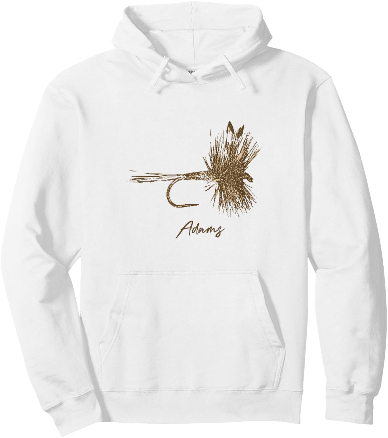 Fly Fishing Lure Adams Vintage Hoodie - Hoodie | White