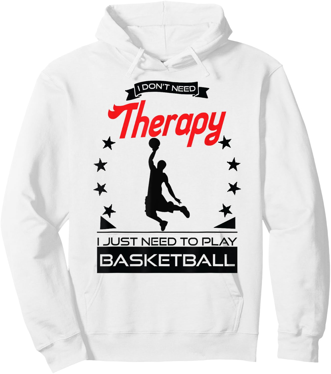 Basketball - Better Than Therapy Gift Basketball Players Hoodie - Hoodie | White