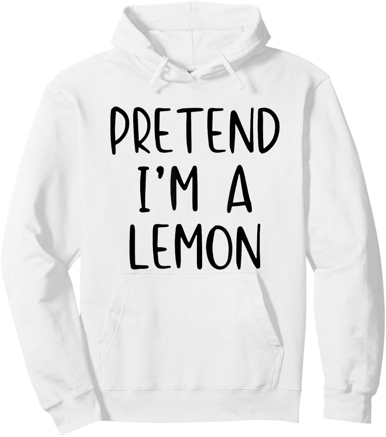 Pretend I'm Lemon Costume Halloween Funny Simple Adult Kid Hoodie - Hoodie | White