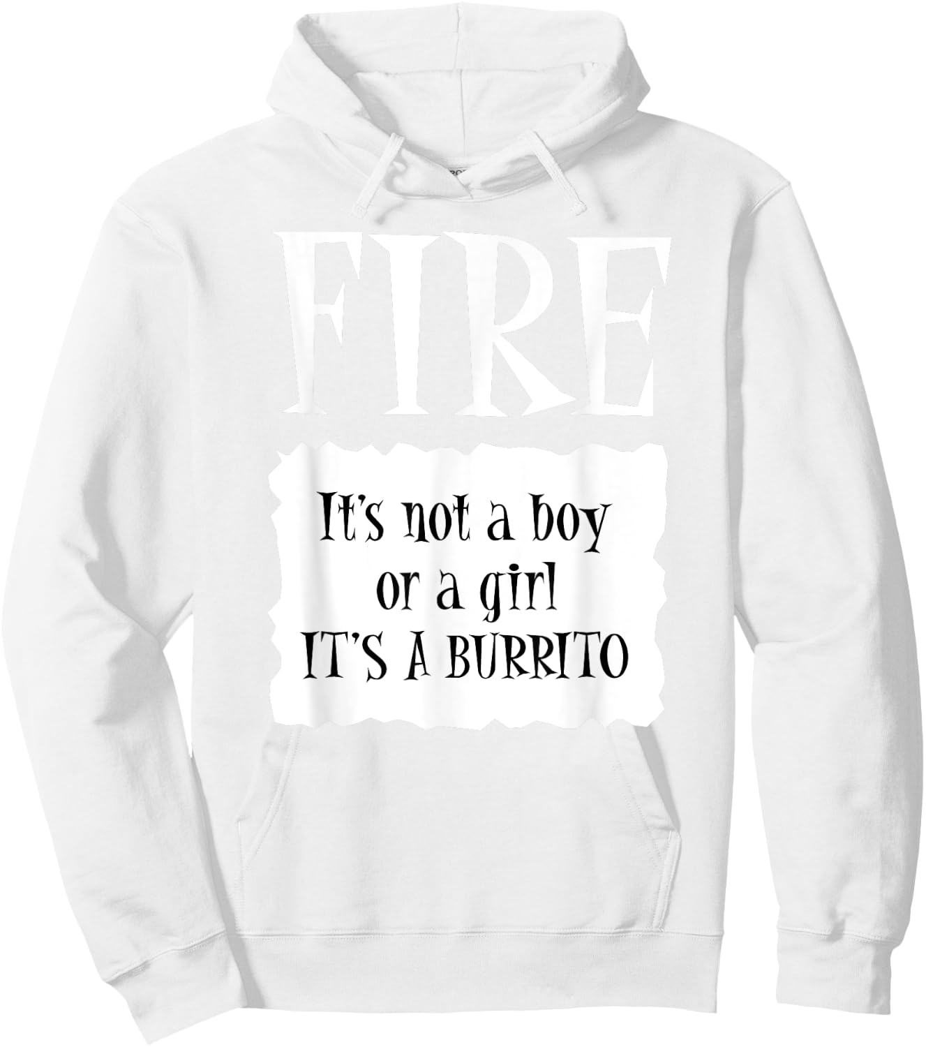 FIRE - Hot Packet Halloween Taco Costume Hoodie - Hoodie | White