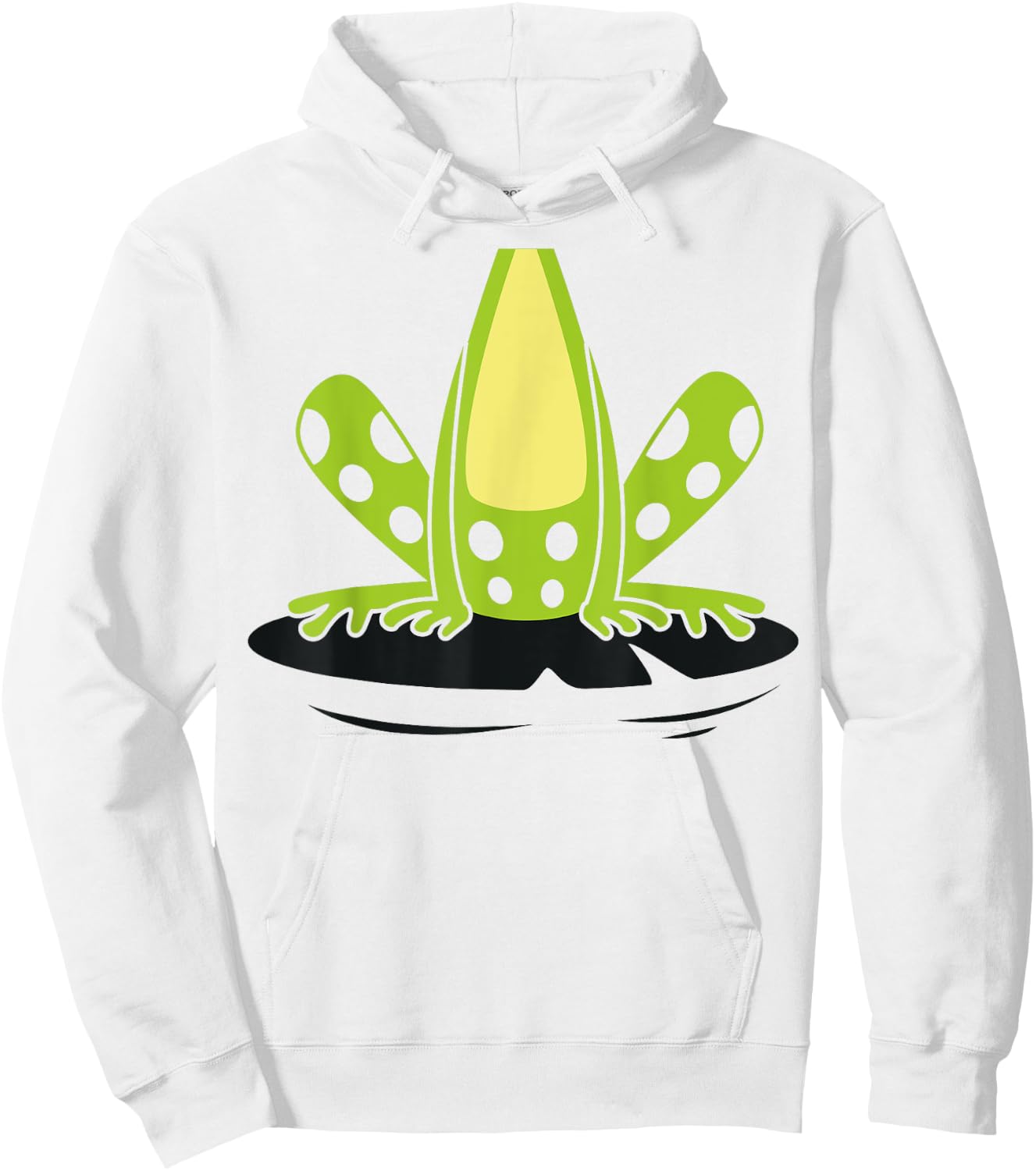 Frog Body Costume Cute Easy Reptile Halloween Gift Hoodie - Hoodie | White