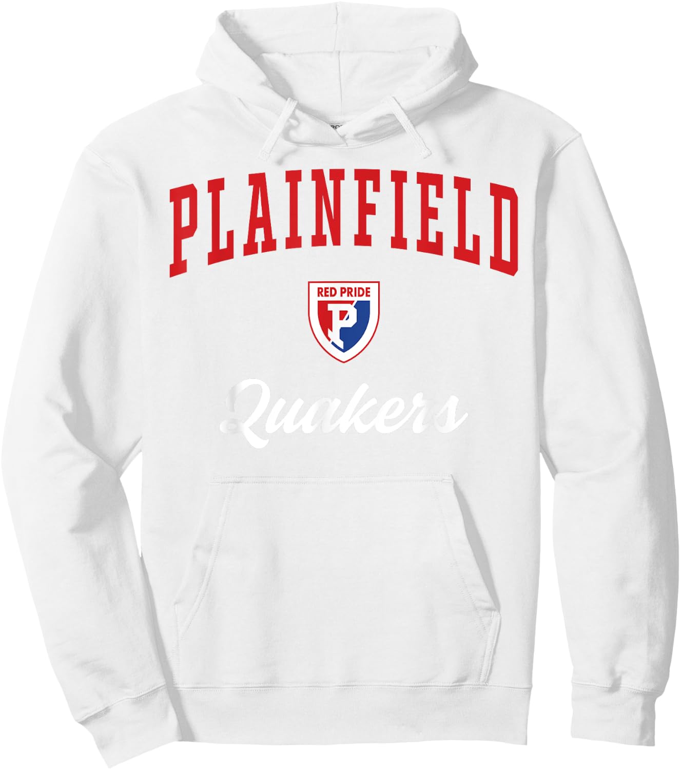 Plainfield High School Quakers Hoodie - Hoodie | White