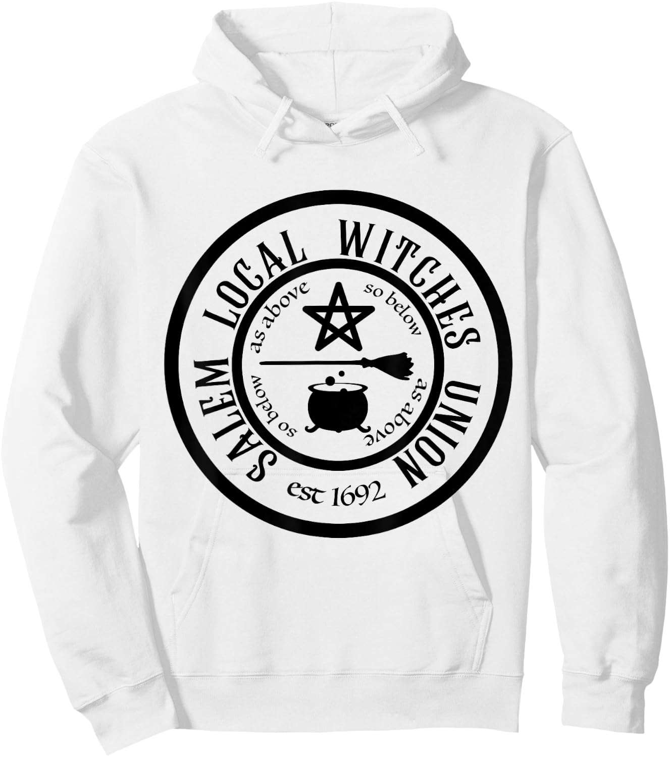 Salem Local Witches Union est 1692 Halloween Hoodie - Hoodie | White