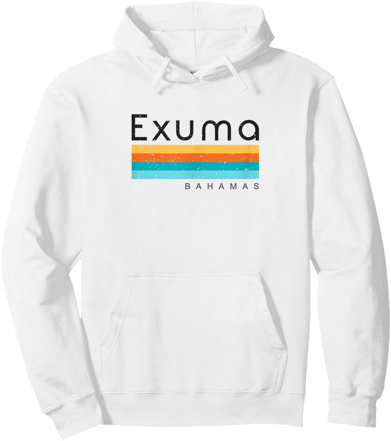 Vintage Exuma Bahamas Dominican Republic Retro Design T-shir Hoodie - Hoodie | White