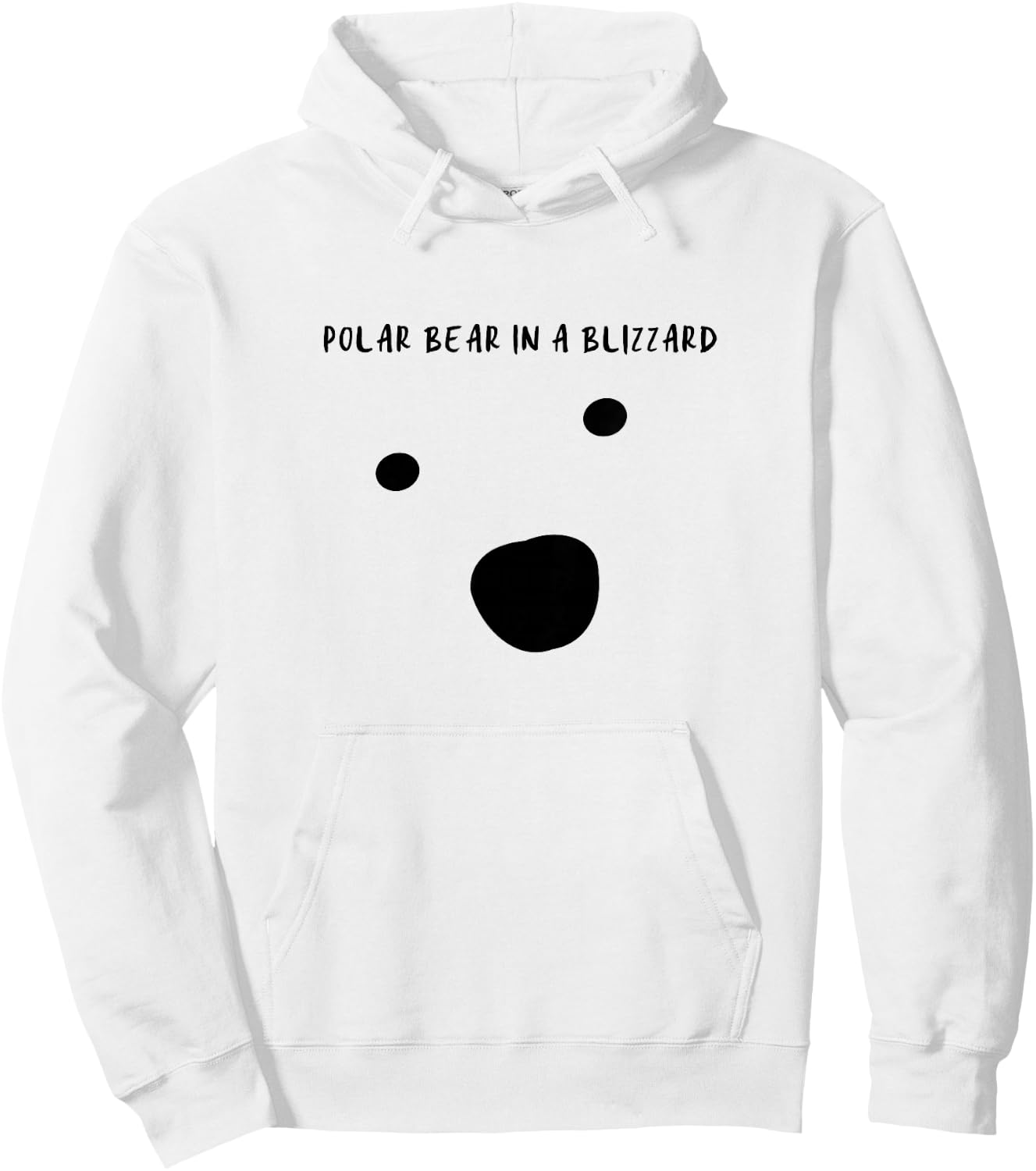 Polar Bear in a Blizzard Hoodie - Hoodie | White