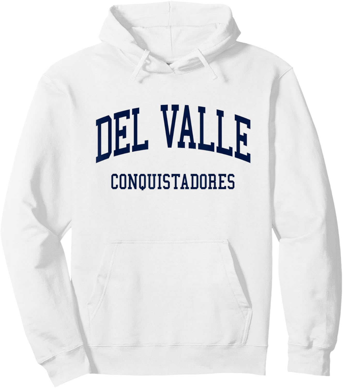 Del Valle High School HS El Paso TX Retro Hoodie - Hoodie | White