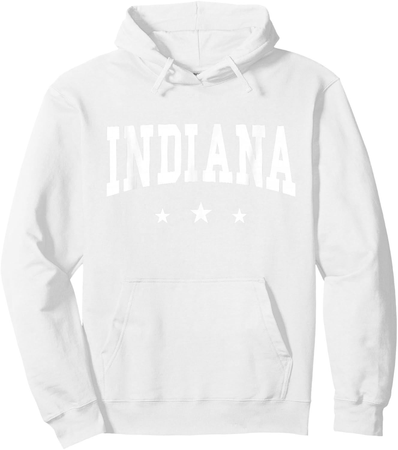 Indiana - Preppy Varsity Pink - Throwback Design - Classic Hoodie - Hoodie | White