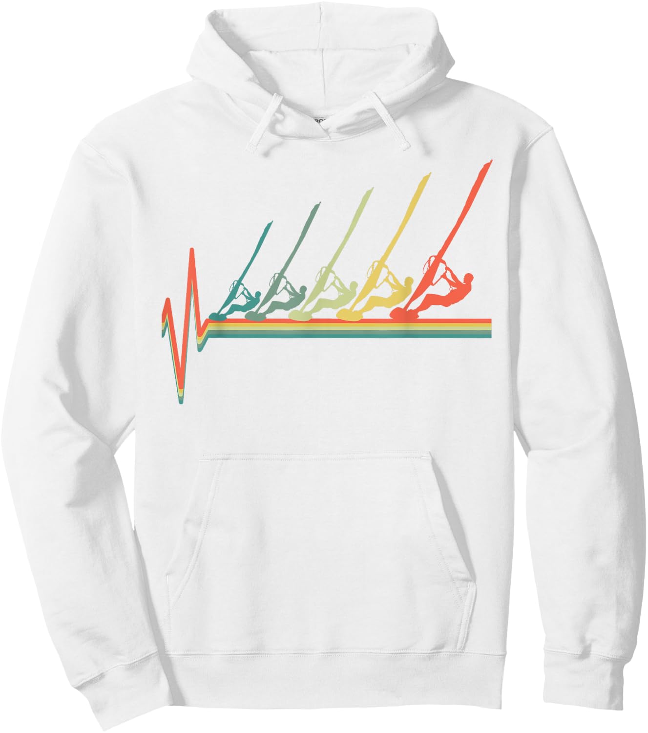 SUN SURF() Windsurfing Celebration , Women's Grey Small Hoodie - Hoodie | White