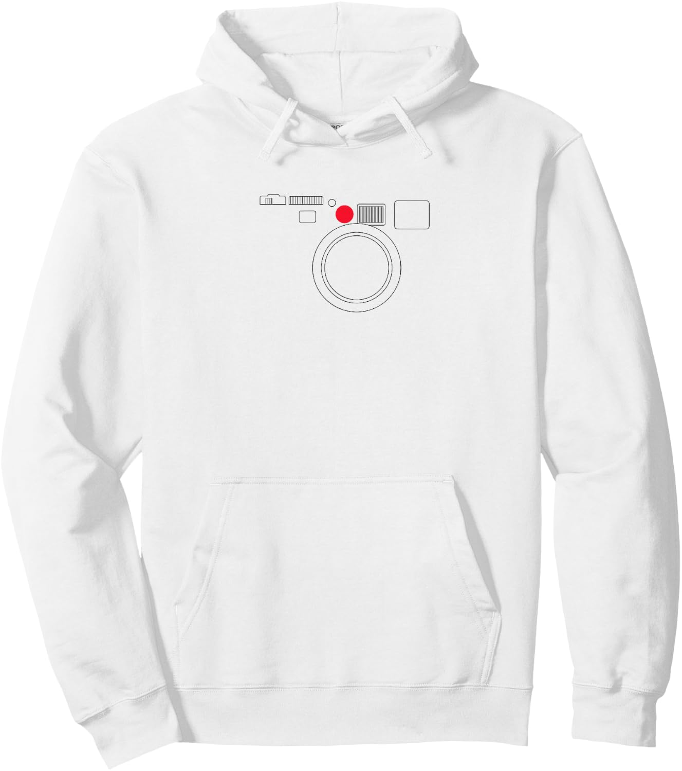 Minimalist Leica M Retro Film Hoodie - Hoodie | White