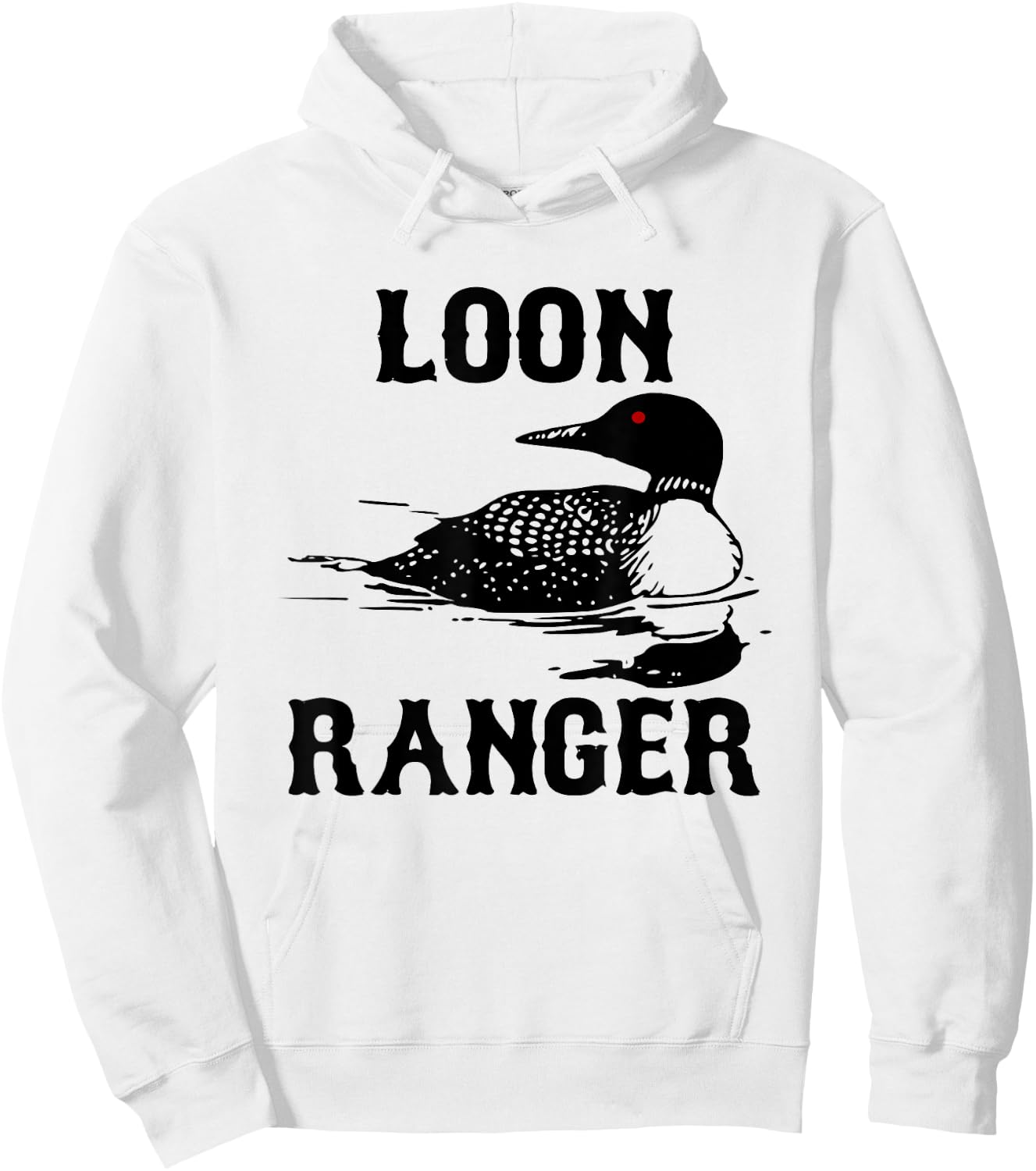 Loon Ranger Shirt Funny Common Loon Bird Watching Hoodie - Hoodie | White