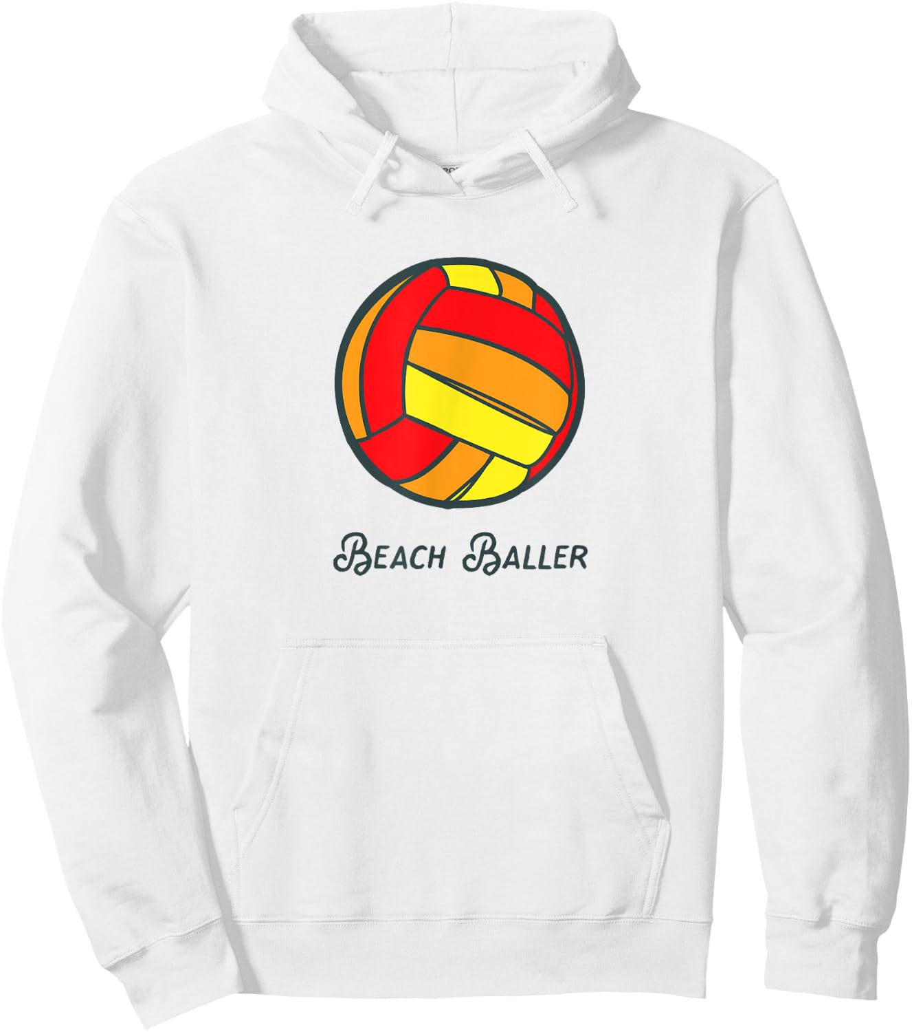 Beach Baller Saturated Sunset Volleyball Shirt Men Women Kids Hoodie - Hoodie | White