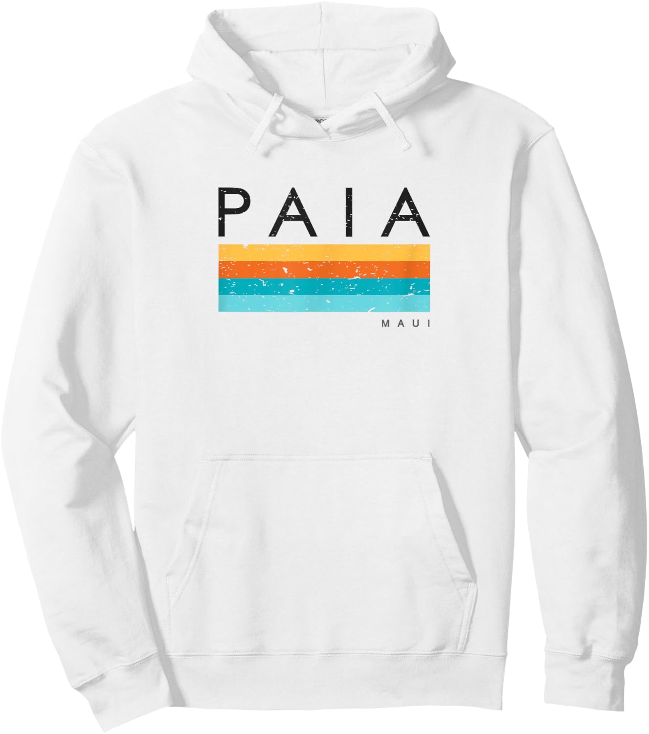 Retro Paia Maui Vintage Design Hoodie - Hoodie | White