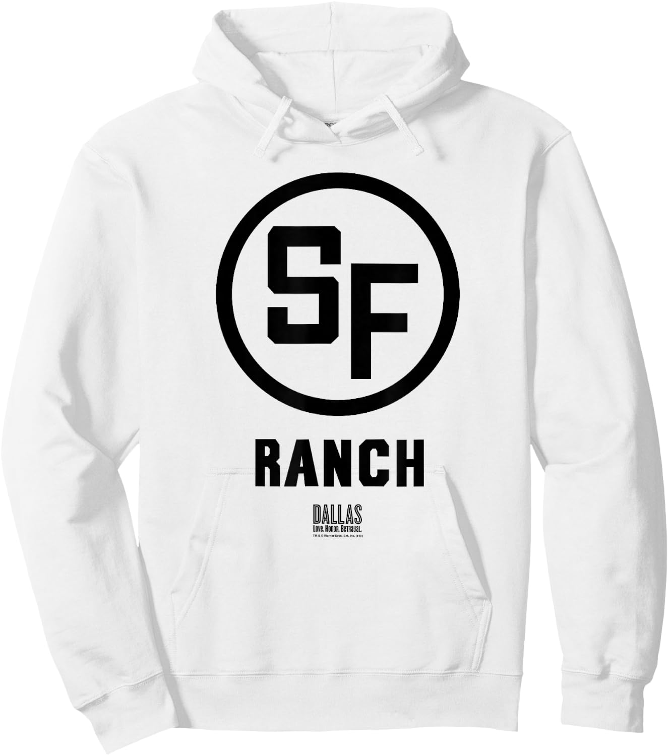 Dallas TV Series Southfork Ranch Gray Hoodie - Hoodie | White