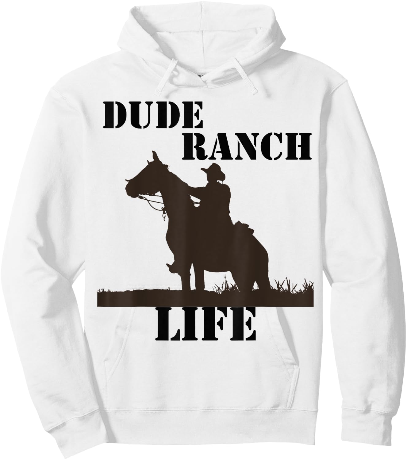 Cool Dude Ranch Life Horse Men Women Kids Boys Girls Hoodie - Hoodie | White