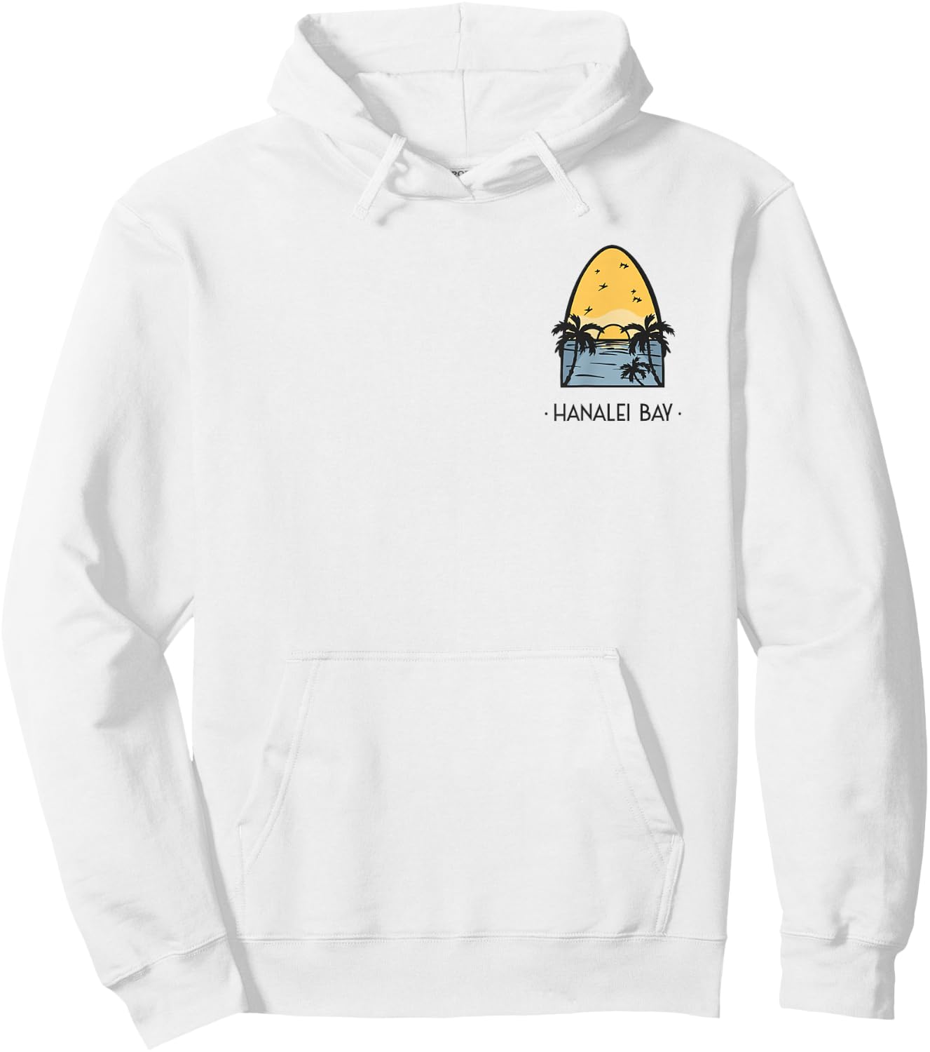 Hanalei Bay Vintage Surf Hoodie - Hoodie | White