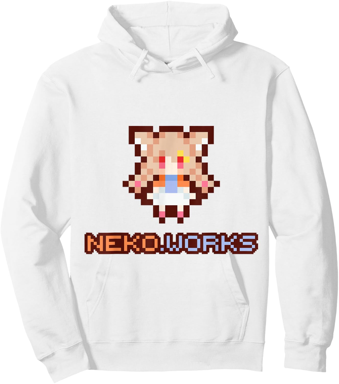 nekodotworks - Pixel art Miyu Hoodie - Hoodie | White