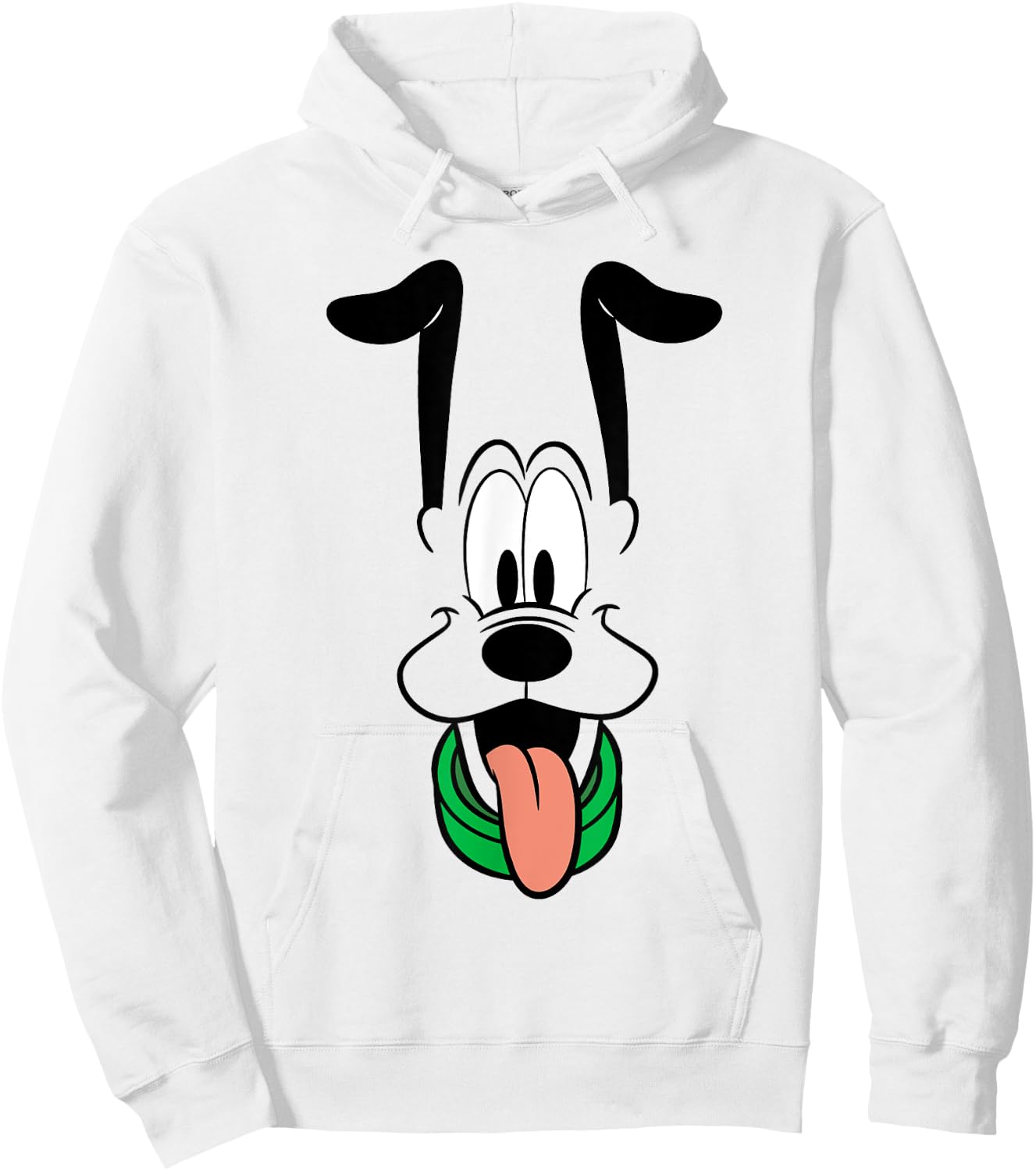 Disney Pluto Big Face Ears Up Hoodie - Hoodie | White