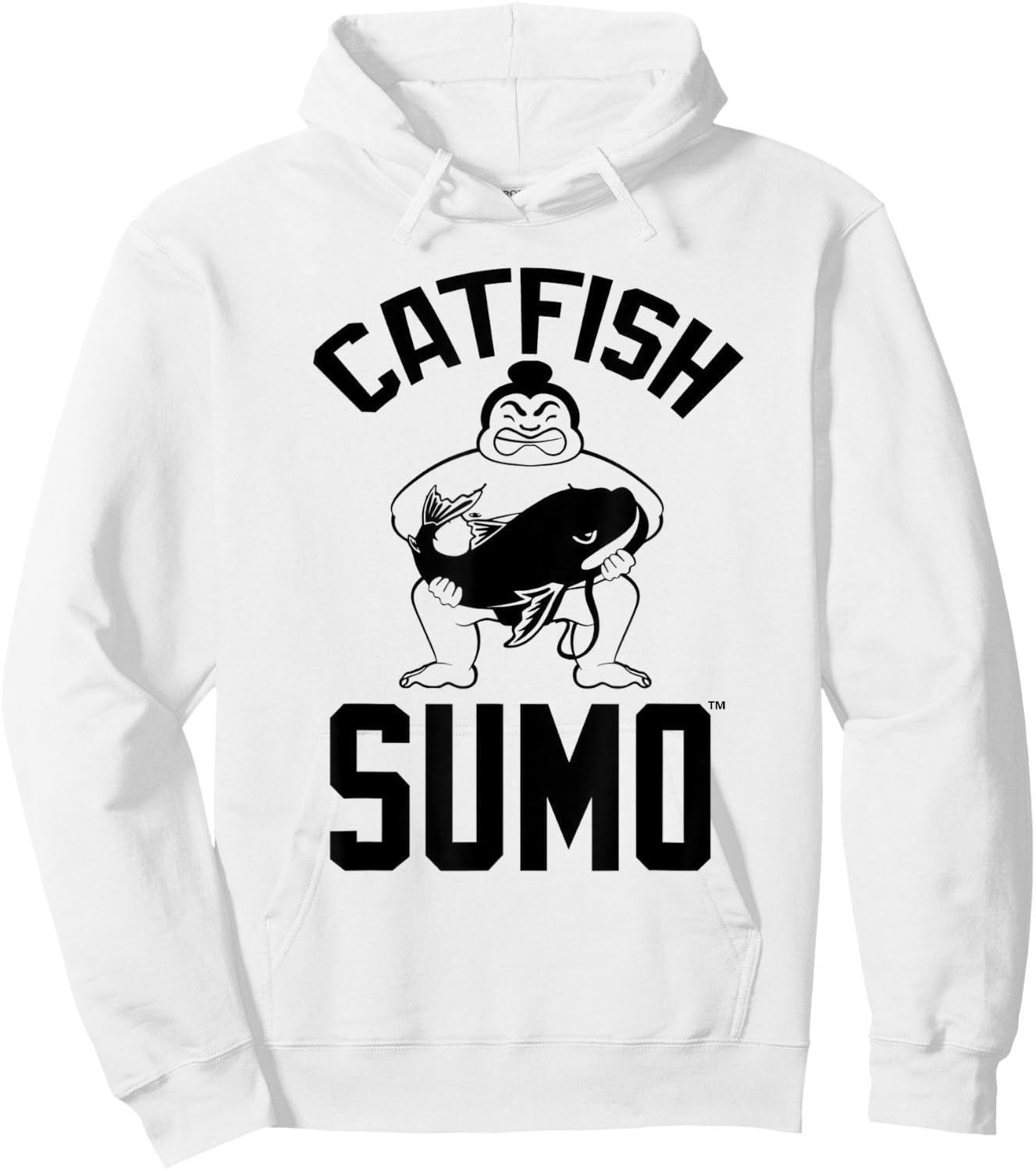 Lucky Catfishing Shirt by Catfish Sumo Hoodie - Hoodie | White