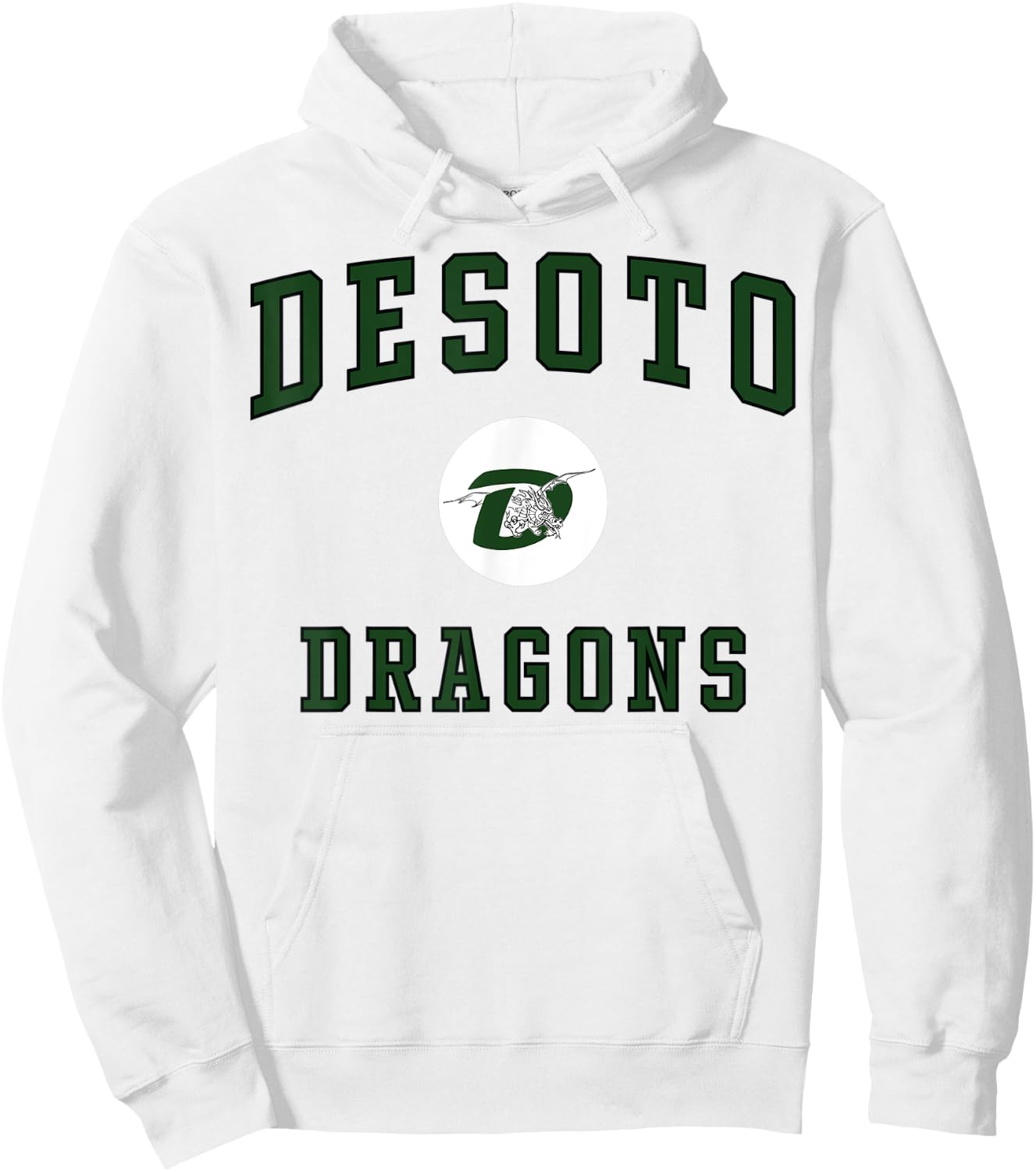 De Soto High School Dragons Hoodie - Hoodie | White