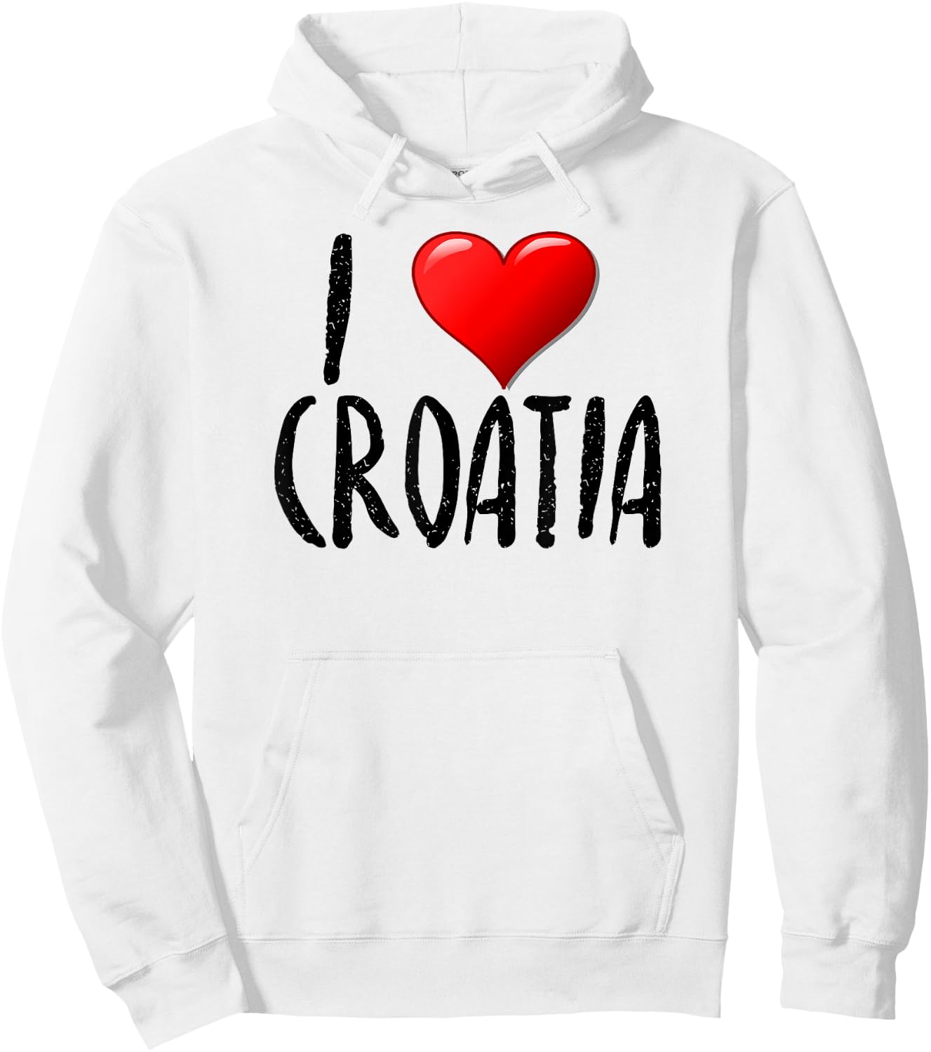 I Love Croatia- - Traveler - Souvenir Hoodie - Hoodie | White