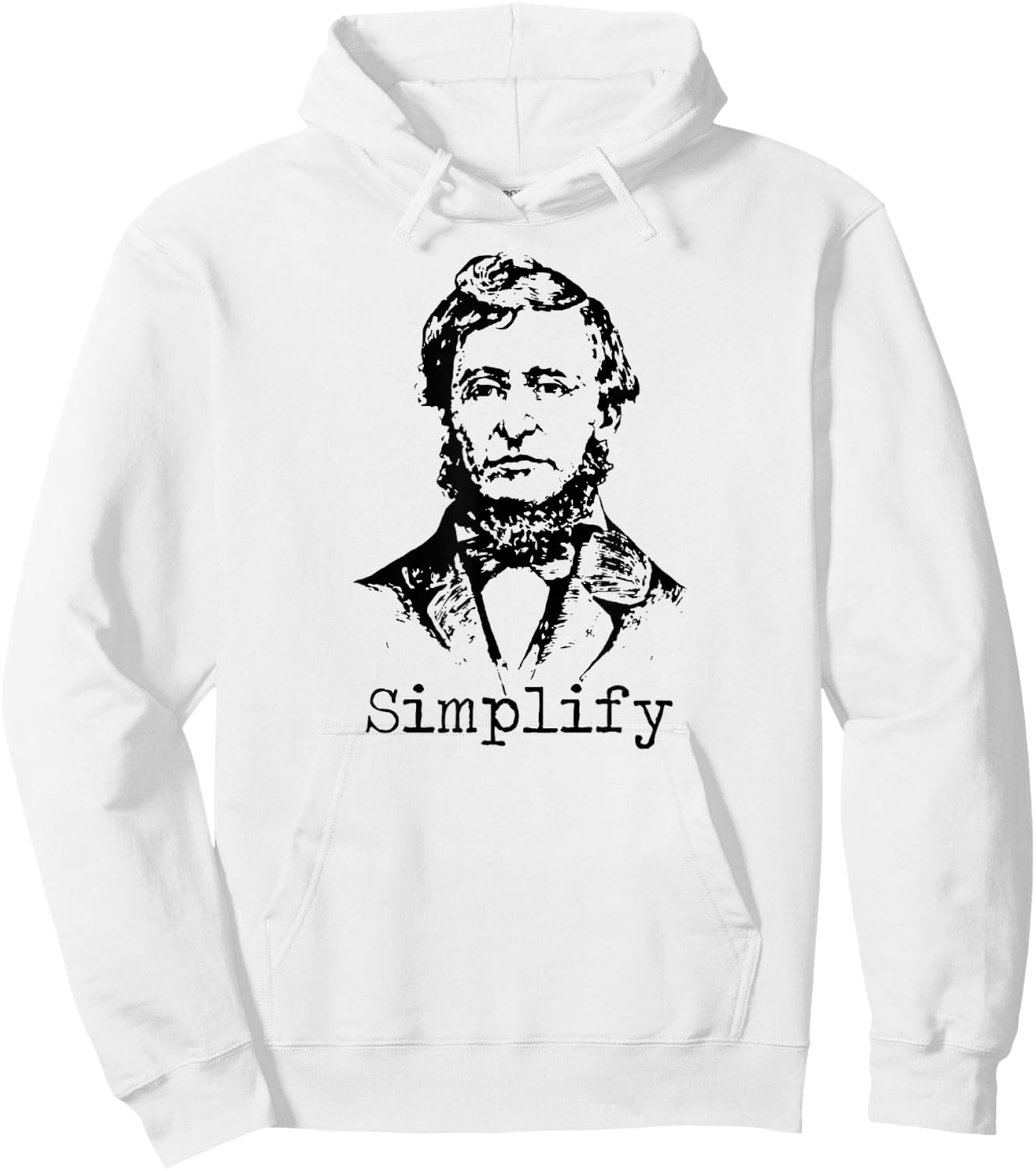 Thoreau T Shirt - Simplify Hoodie - Hoodie | White