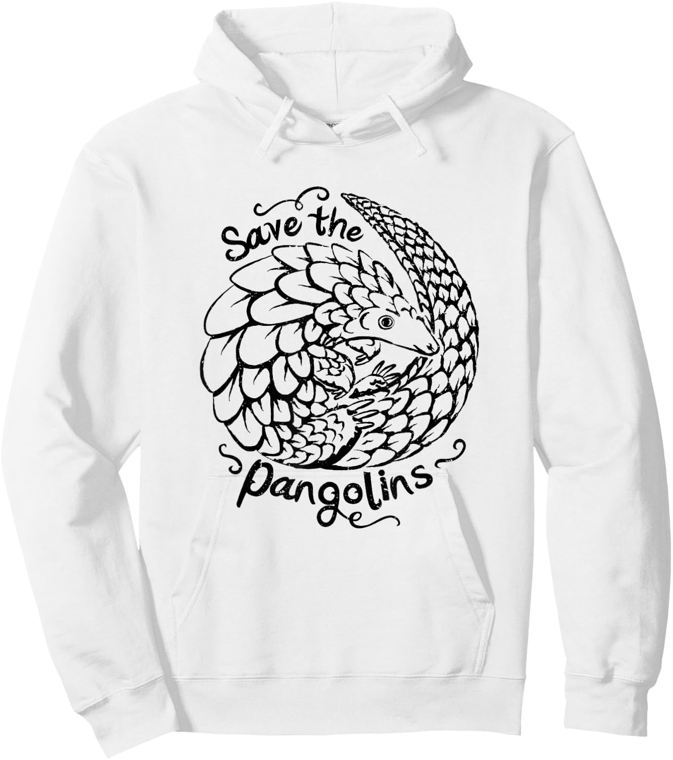 Cute Save Pangolin Conservation - Endangered Animal Welfare Hoodie - Hoodie | White
