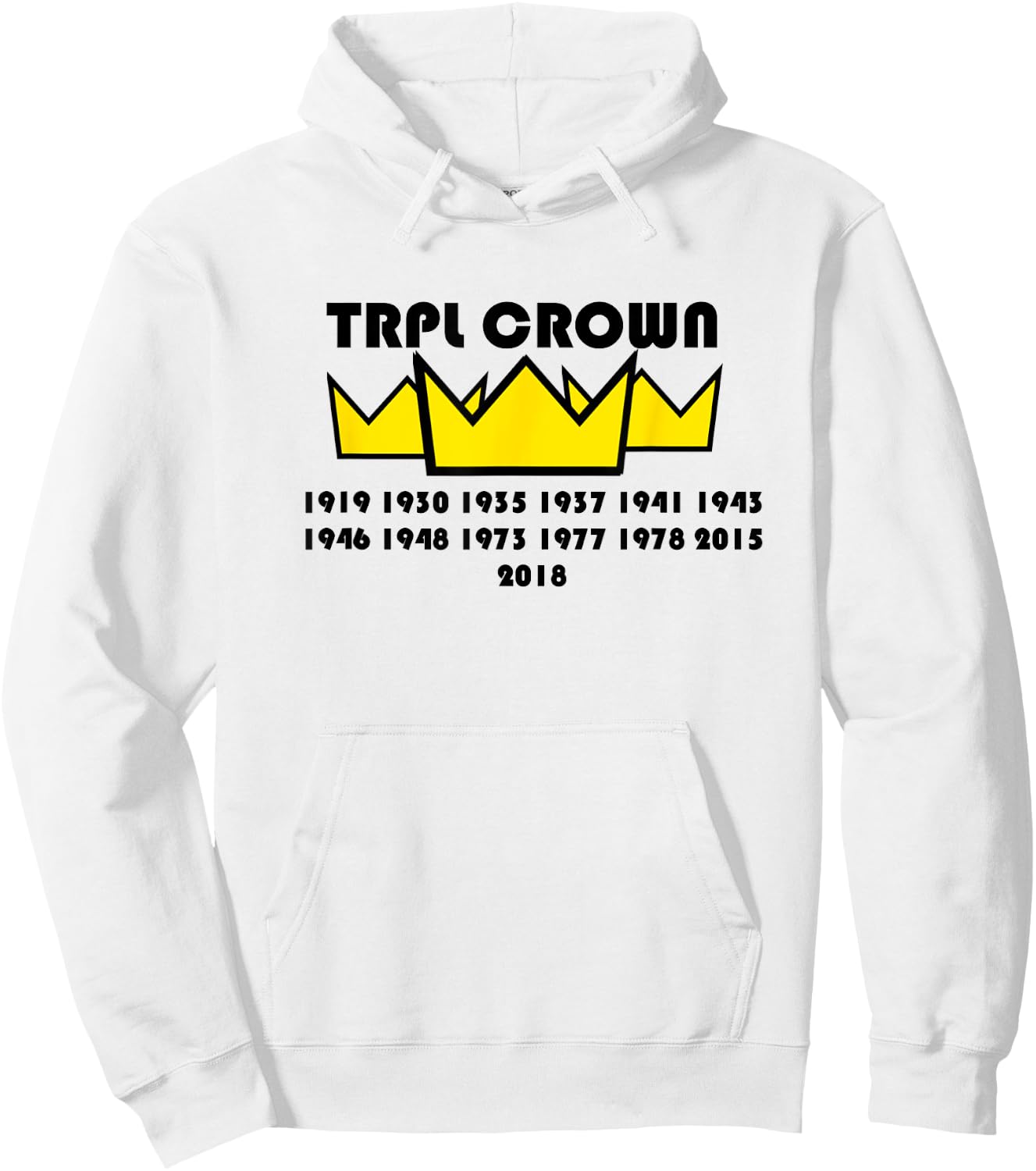 Every Triple Crown Winner Years 1919-2018 Hoodie - Hoodie | White