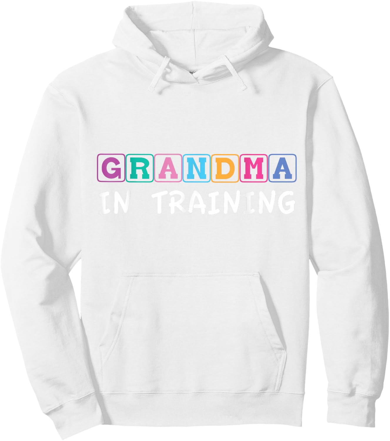 Grandma in training Funny Hoodie - Hoodie | White