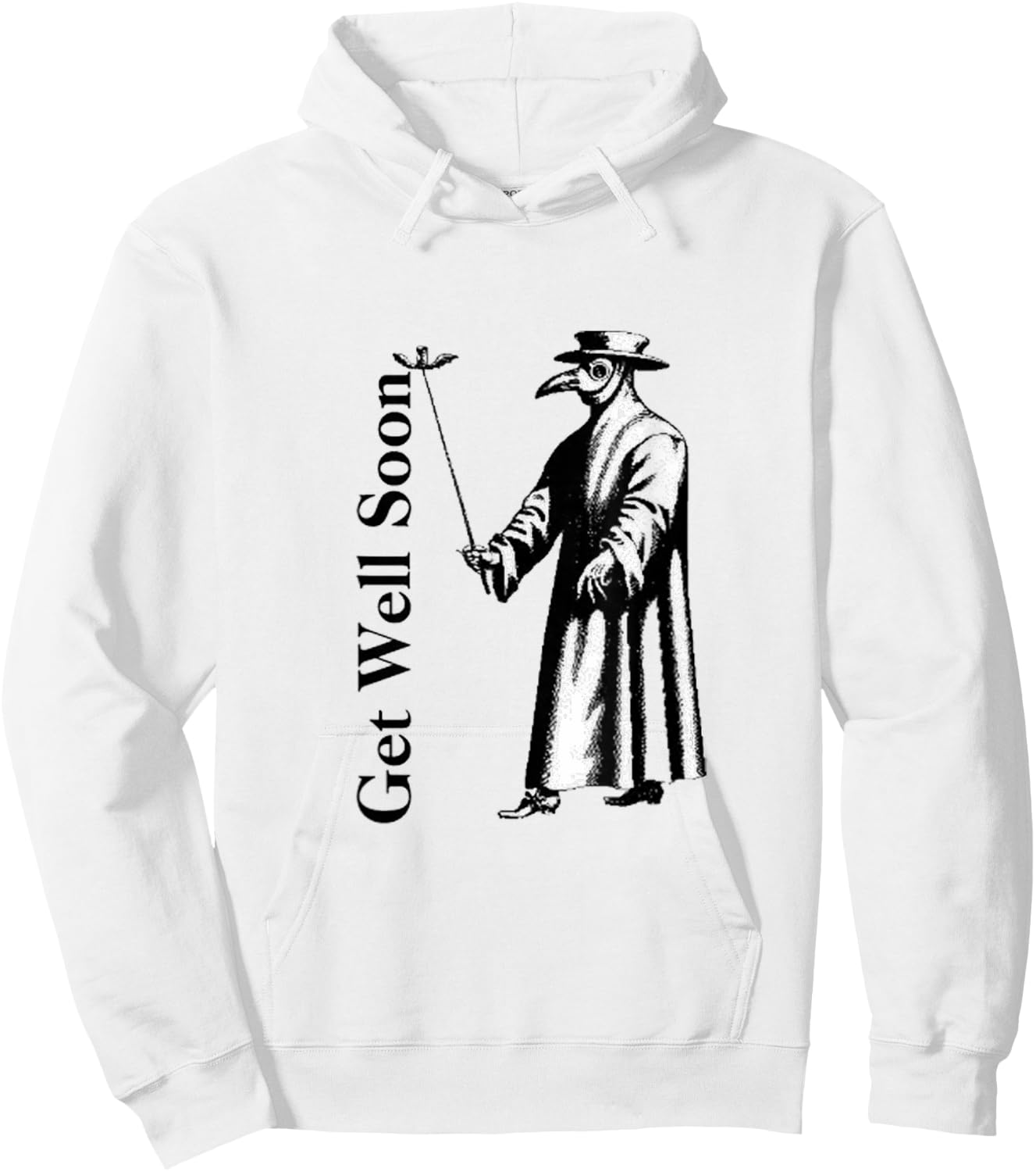 Get Well Soon Plague Doctor Hoodie - Hoodie | White
