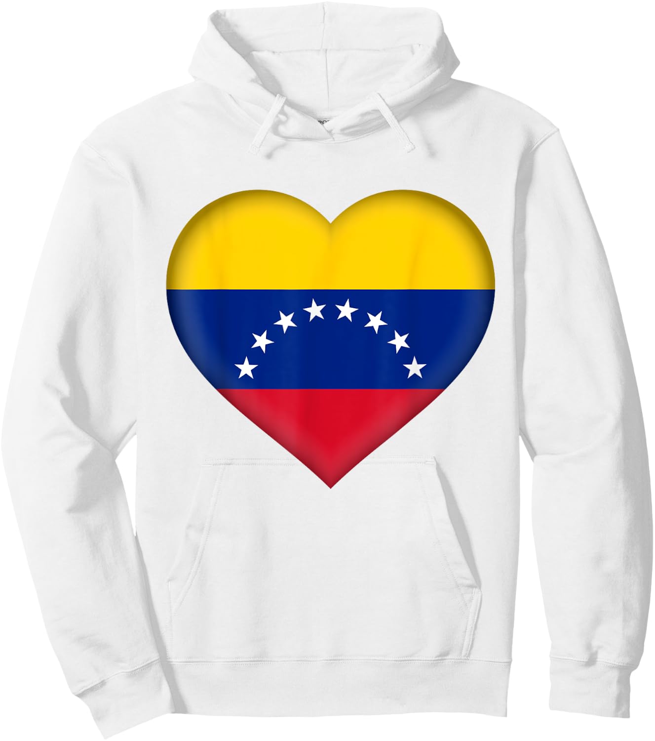 I Love Venezuela | Venezuelan Flag Heart Outfit Hoodie - Hoodie | White