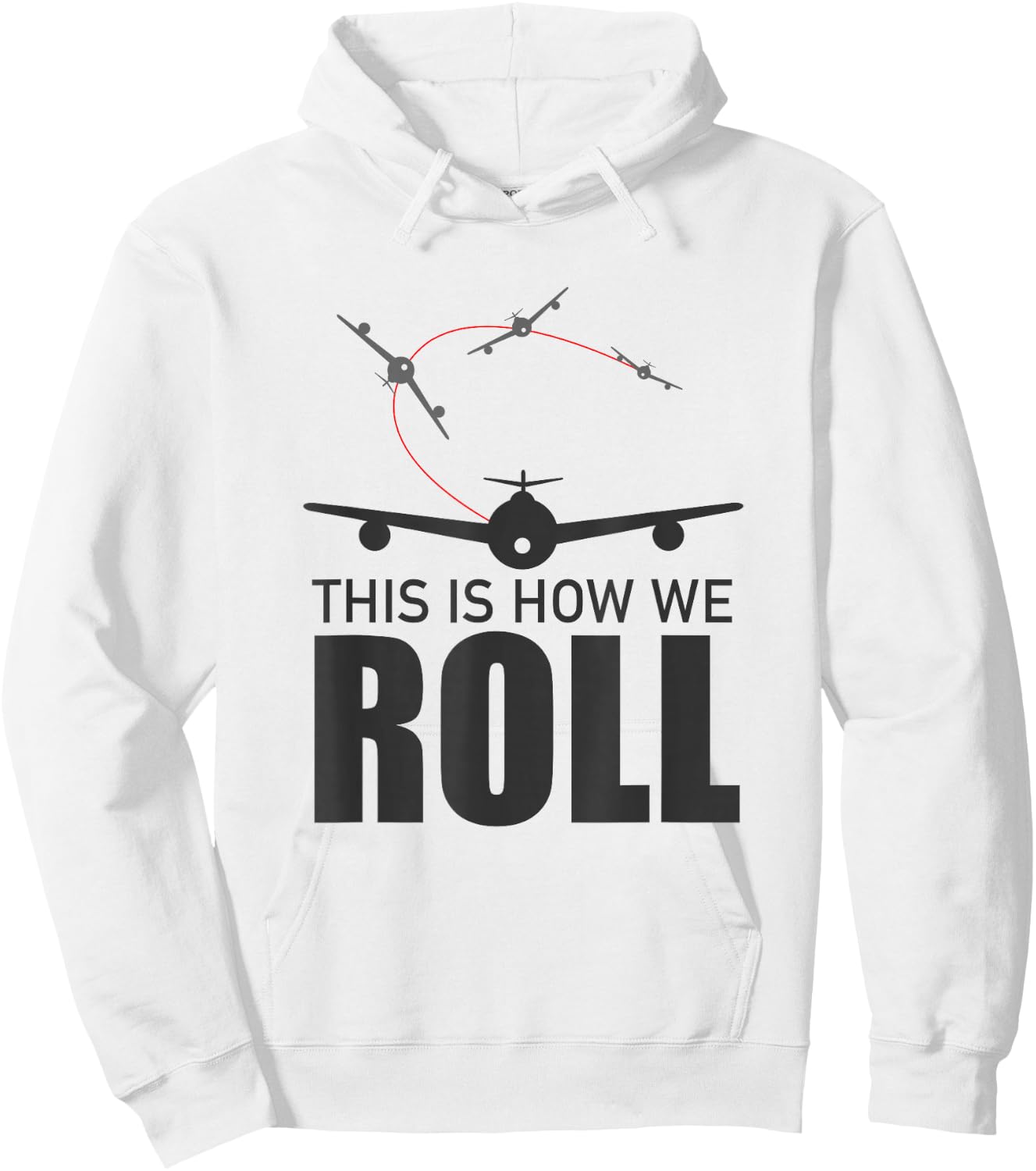 So Roll! Funny Pilot Plane Gift Hoodie - Hoodie | White