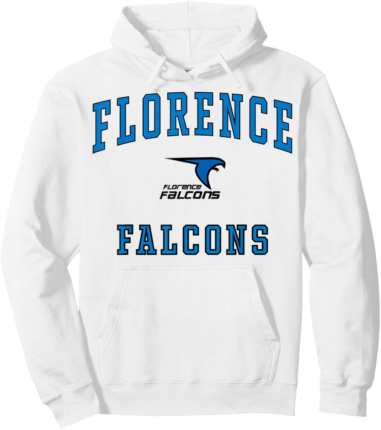 Florence High School Falcons C1 Hoodie - Hoodie | White
