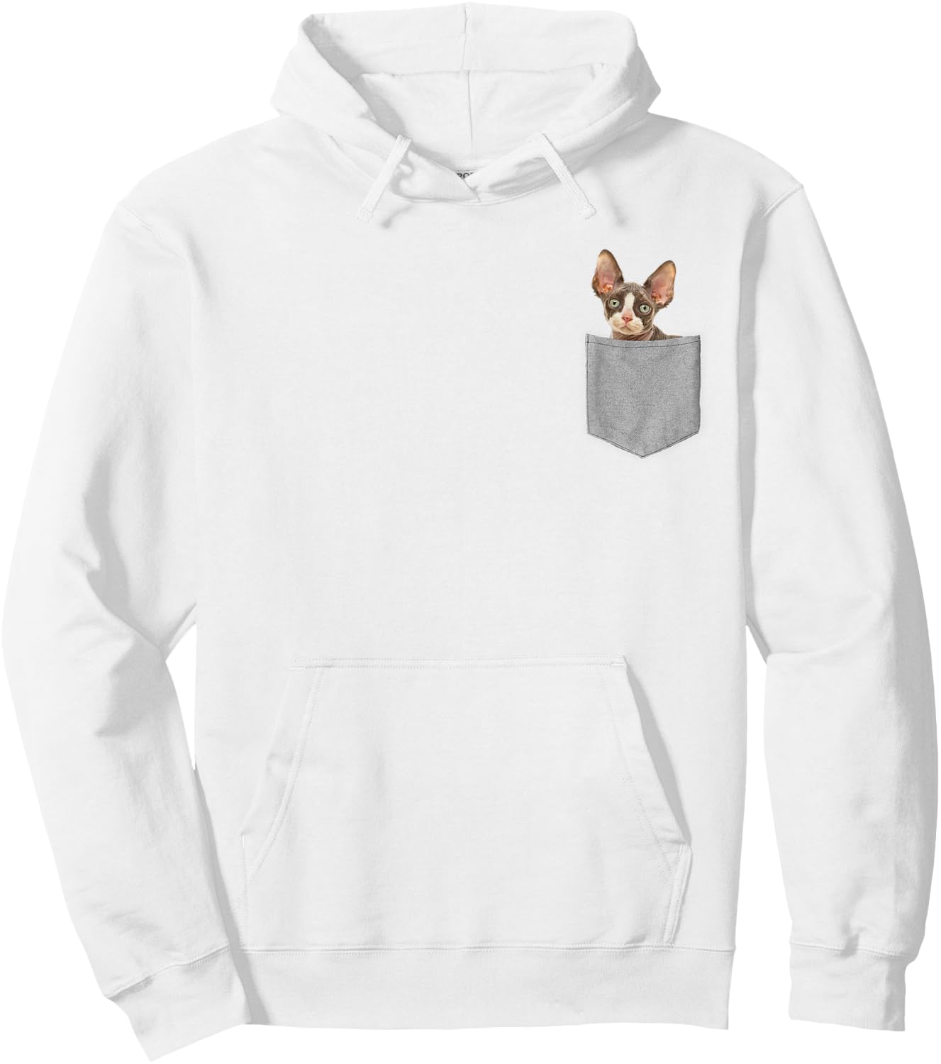 Sphynx Shirt Sphinx Cat In Pocket Men Women Girls Kids Hoodie - Hoodie | White