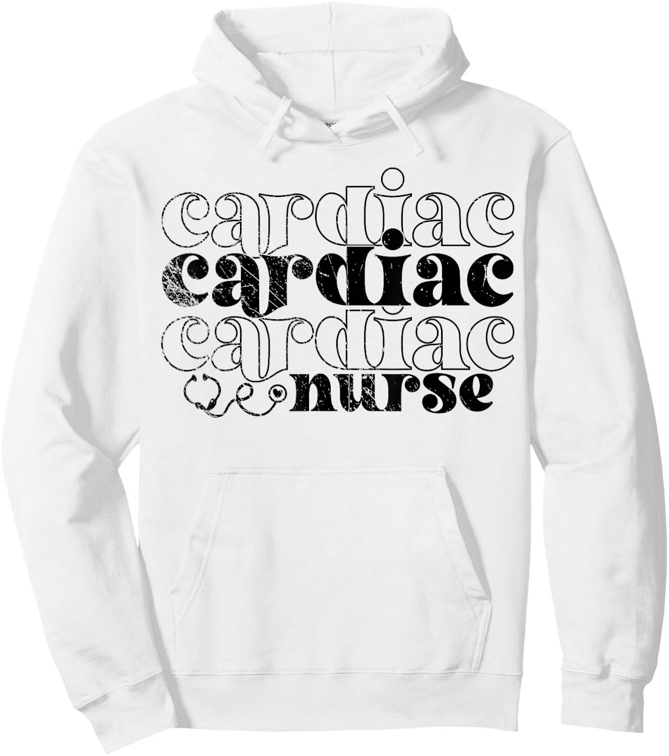 Proud Cardiac Nurse, Nursing, Nurse Lover Hoodie - Hoodie | White