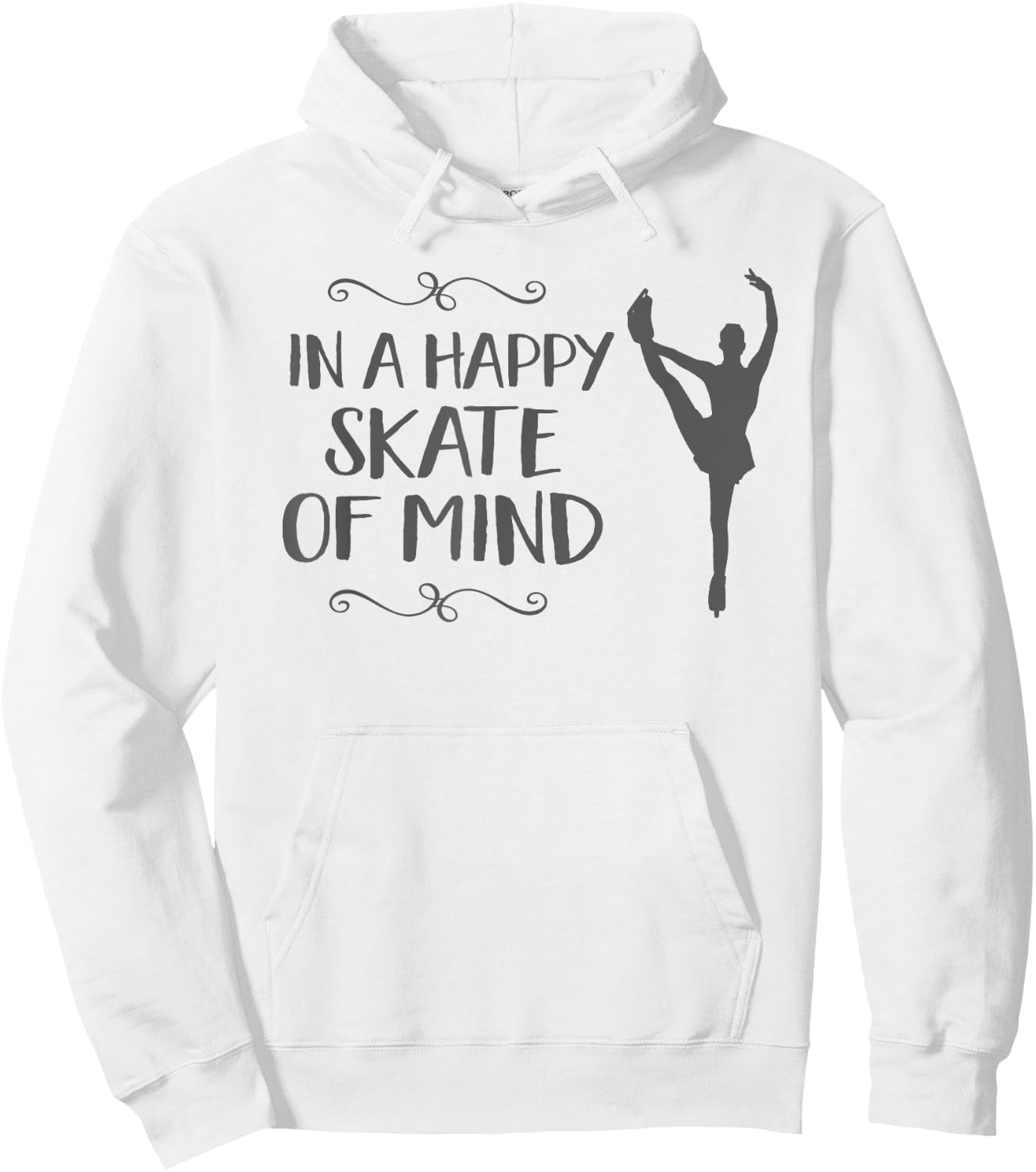 Ice Skater Gift Girl Figure Skating Funny Skate Mind Hoodie - Hoodie | White
