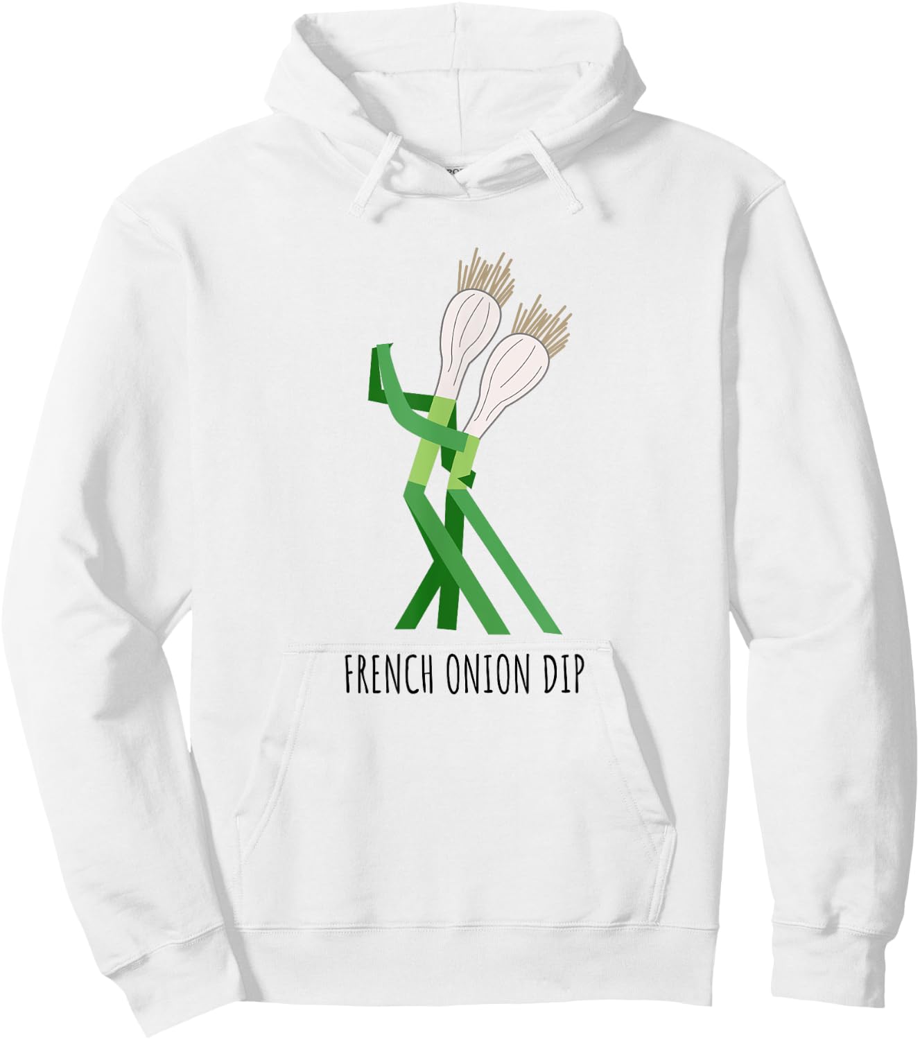 French Onion Dip Cute Play On Words Dad Humor Hoodie - Hoodie | White