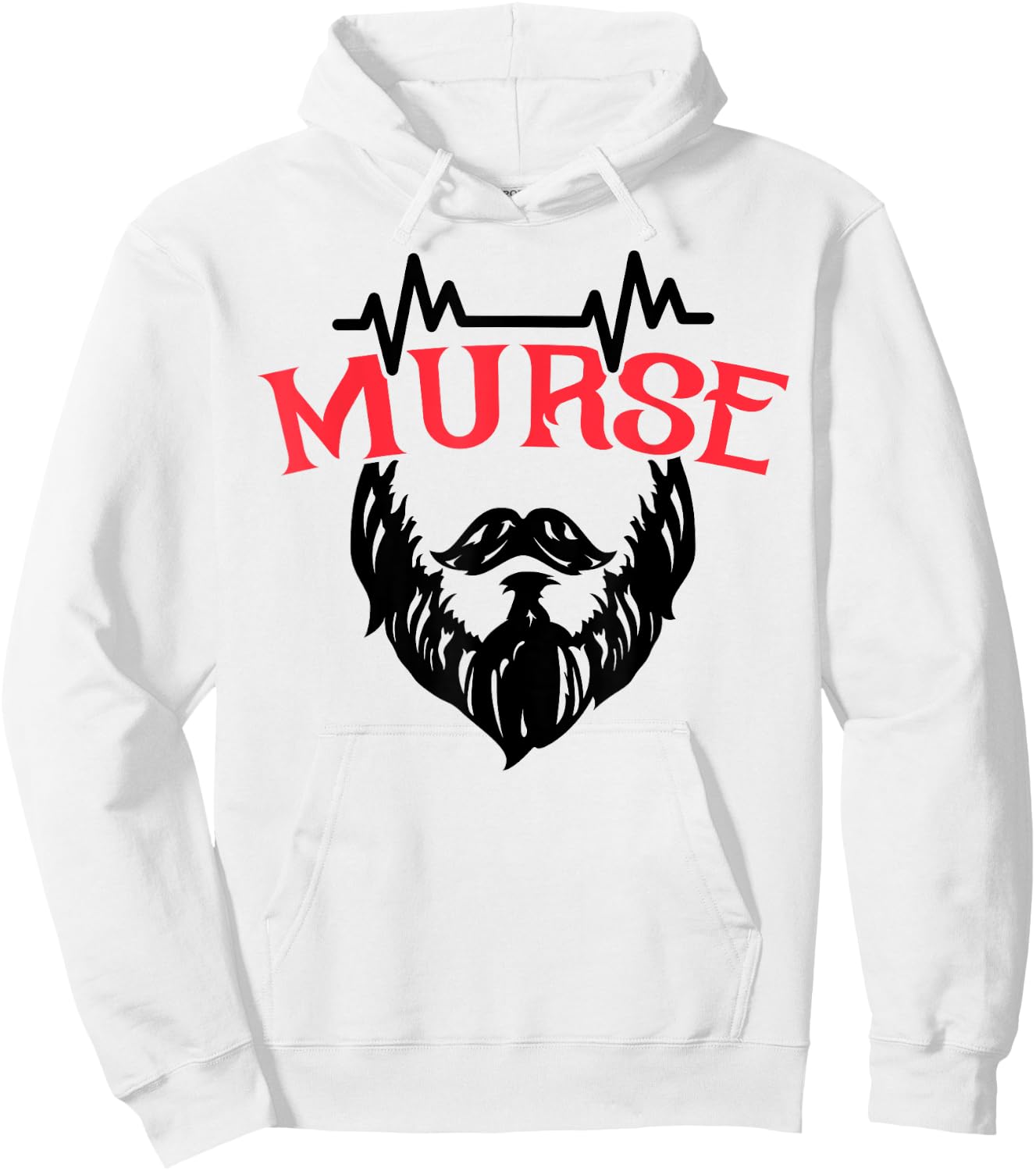 Male Nurse Gift T Shirt Funny Murse Hoodie - Hoodie | White