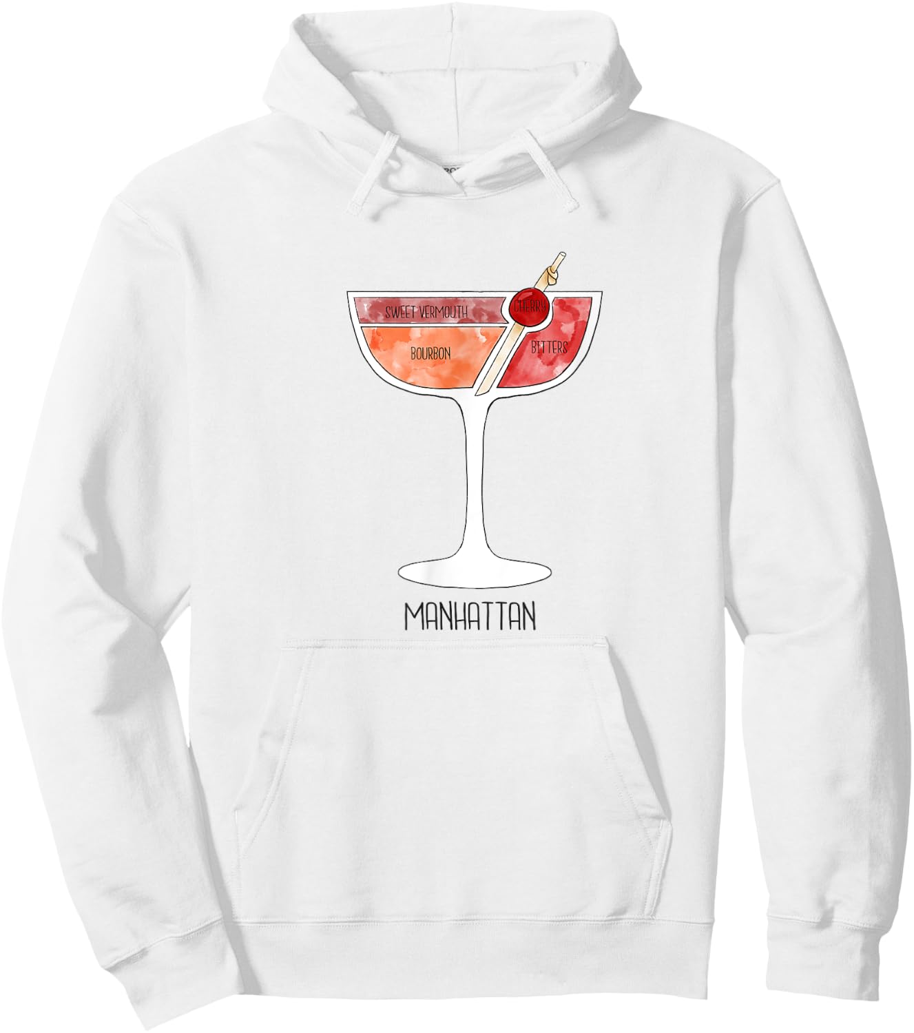 Manhattan Cocktail Party Summer Bartender Pool Shirt Hoodie - Hoodie | White
