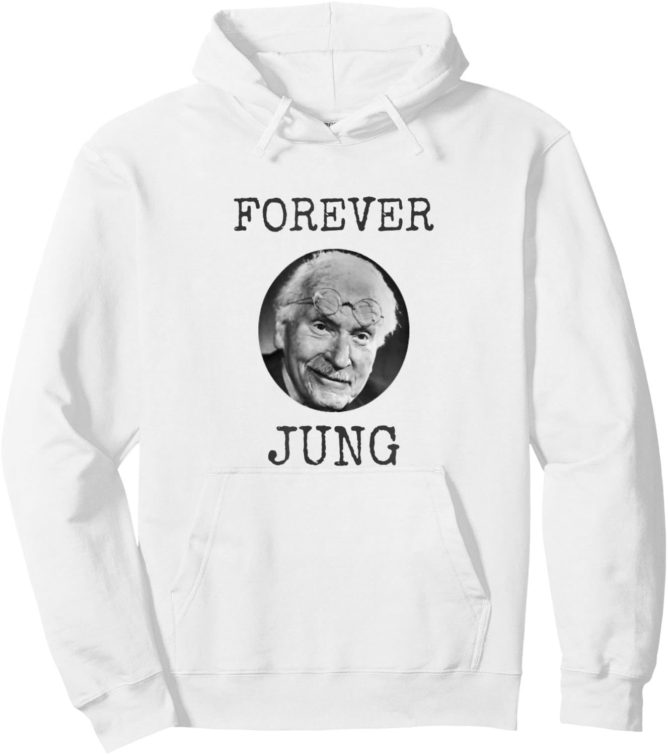 Forever Jung - Funny psychology student psychologist joke Hoodie - Hoodie | White