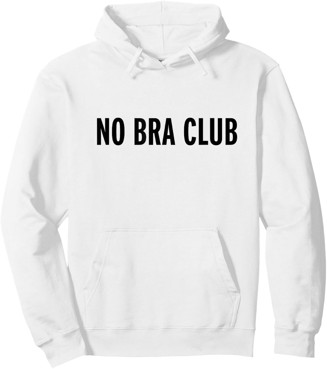 No Bra Club Hoodie - Hoodie | White
