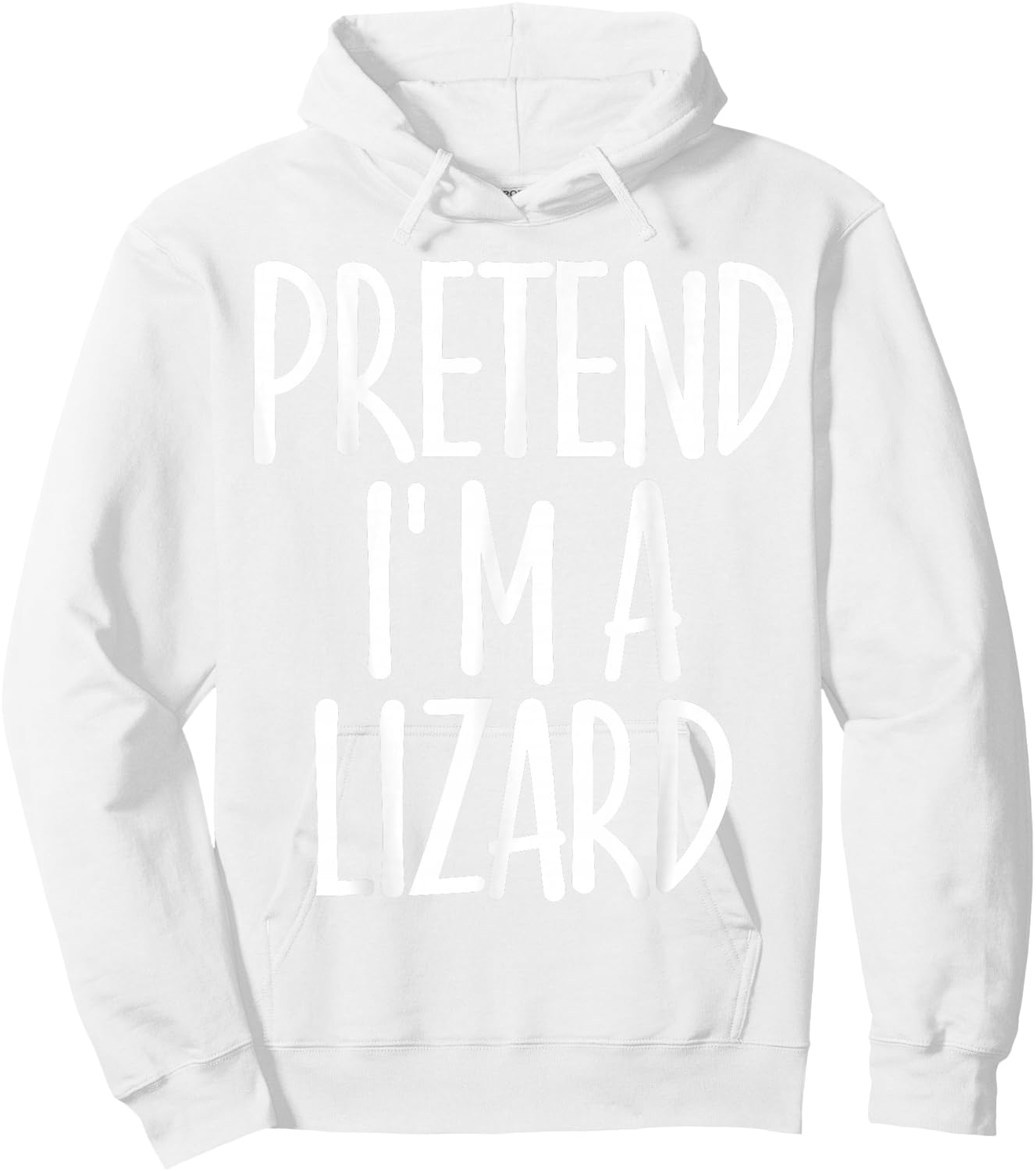 Fun Easy Pretend I'm Lizard Costume Gift Joke Halloween Hoodie - Hoodie | White