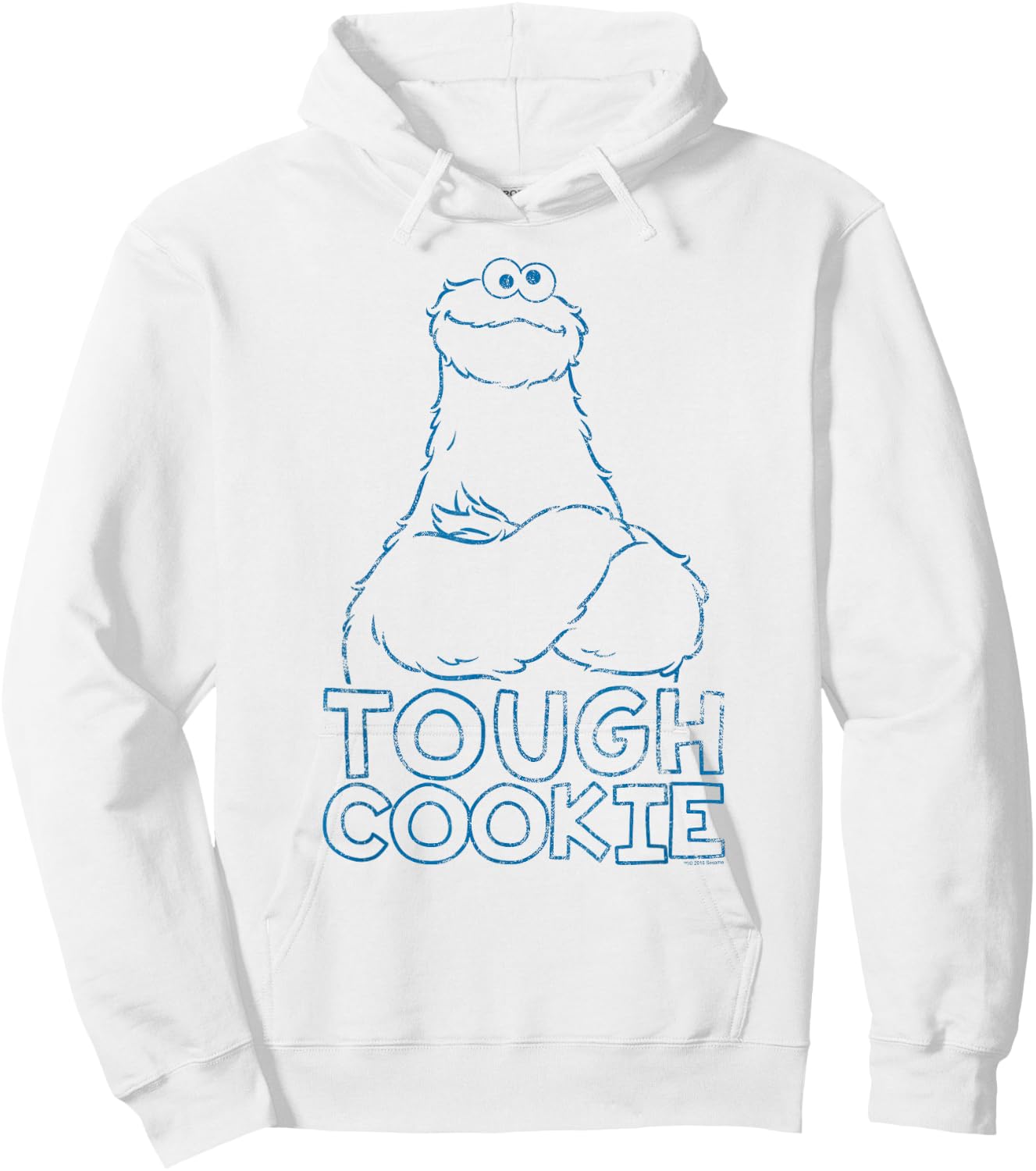 Sesame Street Cookie Monster Tough Cookie Hoodie - Hoodie | White