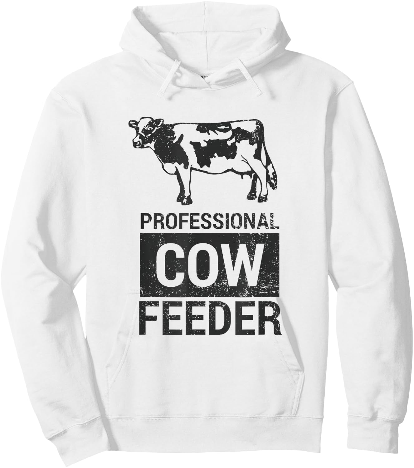 Pro Cow Feeder Dairy & Beef Vintage Gift Shirt Hoodie - Hoodie | White
