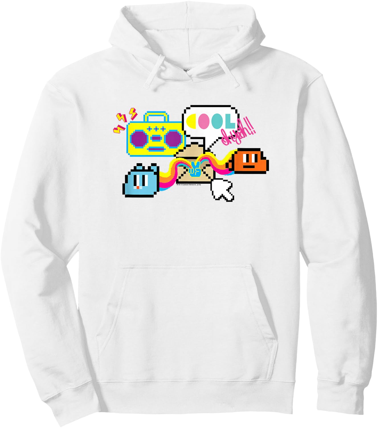 The Amazing World of Gumball Cool Oh Yeah Hoodie - Hoodie | White