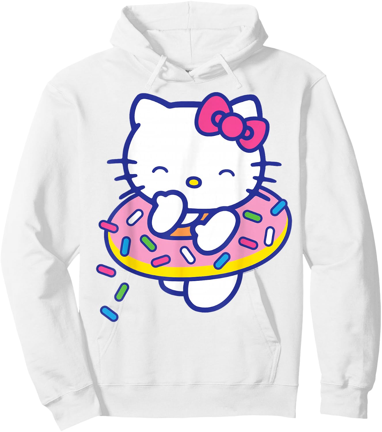 Hello Kitty Donut Sprinkles Floaty Summer Swimming Hoodie - Hoodie | White