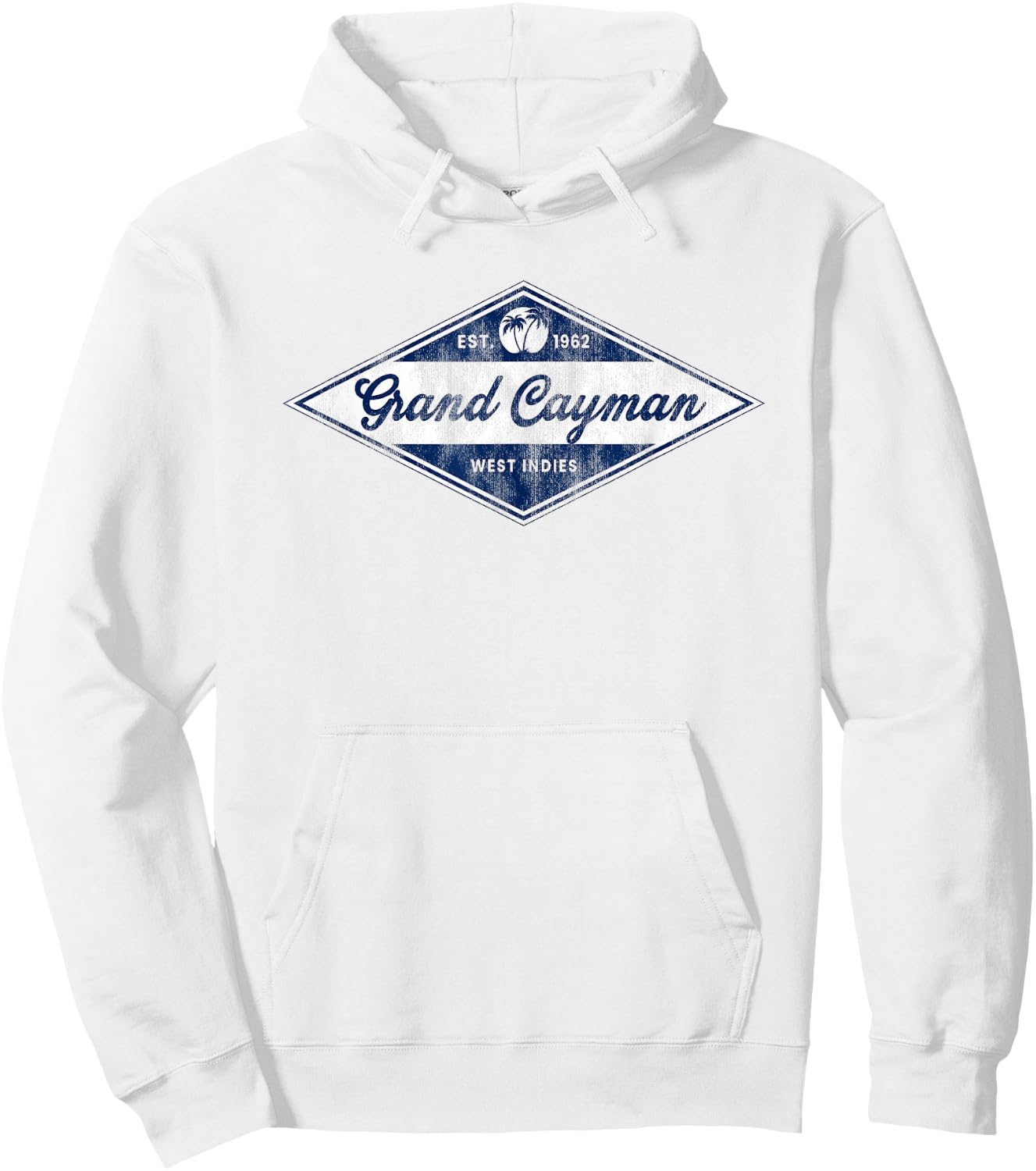 Retro Grand Cayman Islands Vintage Beach Vacation Souvenir Hoodie - Hoodie | White