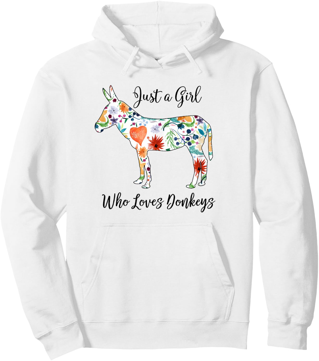 LOVES DONKEYS Shirt Hoodie - Hoodie | White