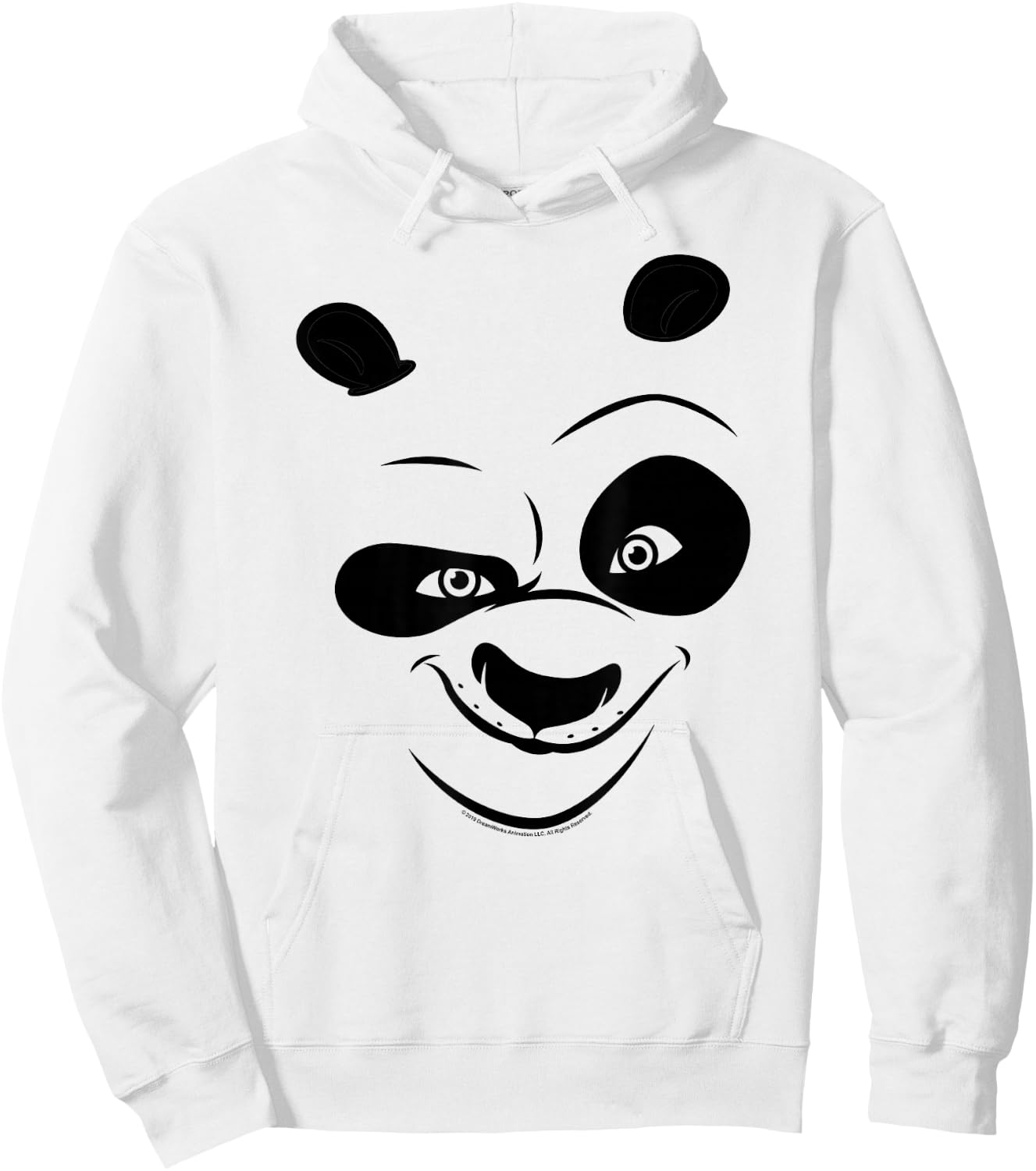 Kung Fu Panda Po Big Face Costume Hoodie - Hoodie | White