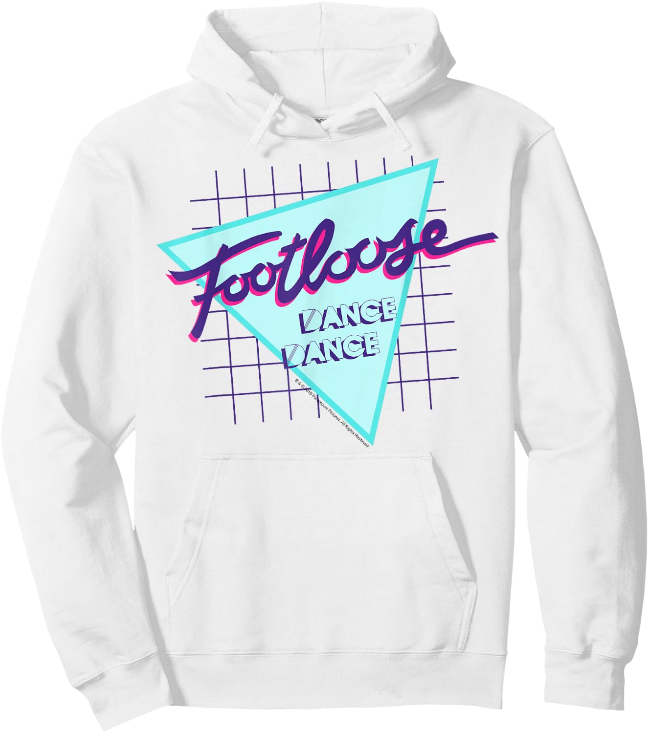 Footloose Dance Dance 80's Logo Hoodie - Hoodie | White
